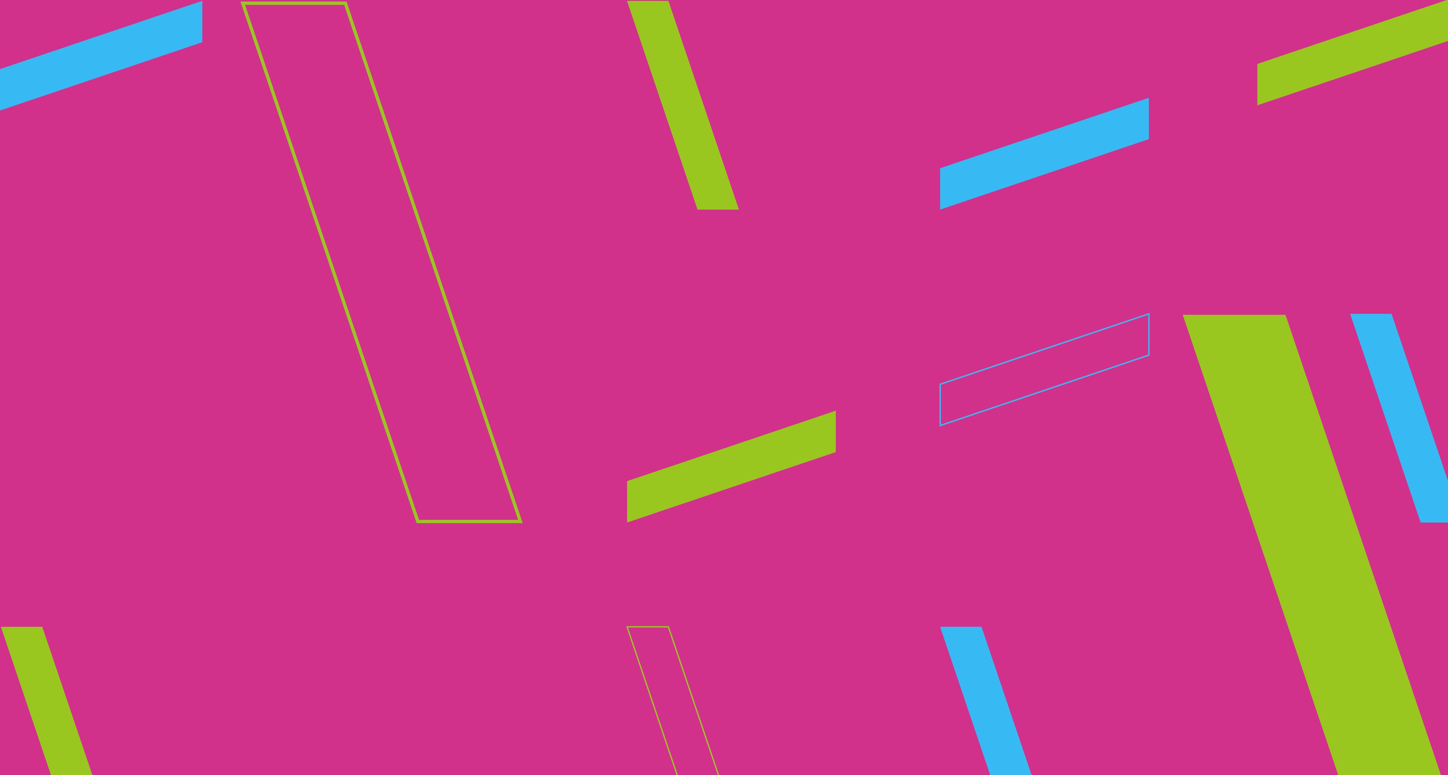 Imagem cor de rosa com traços coloridos em várias posições.