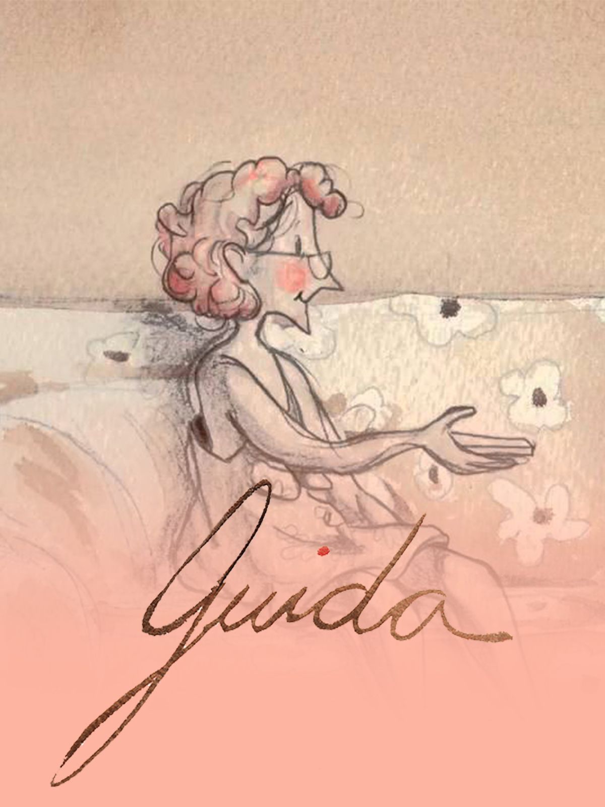 Pôster em tons pastéis do filme “Guida”