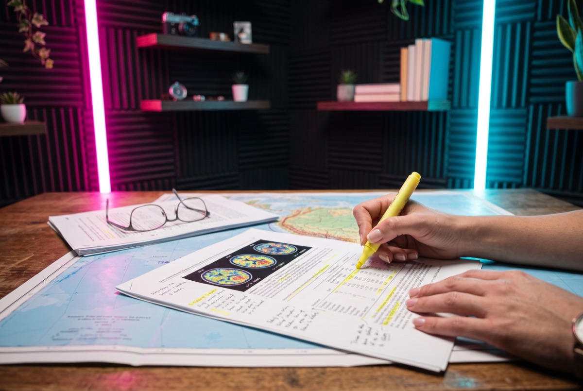 Profesional de la salud leyendo un estudio clínico