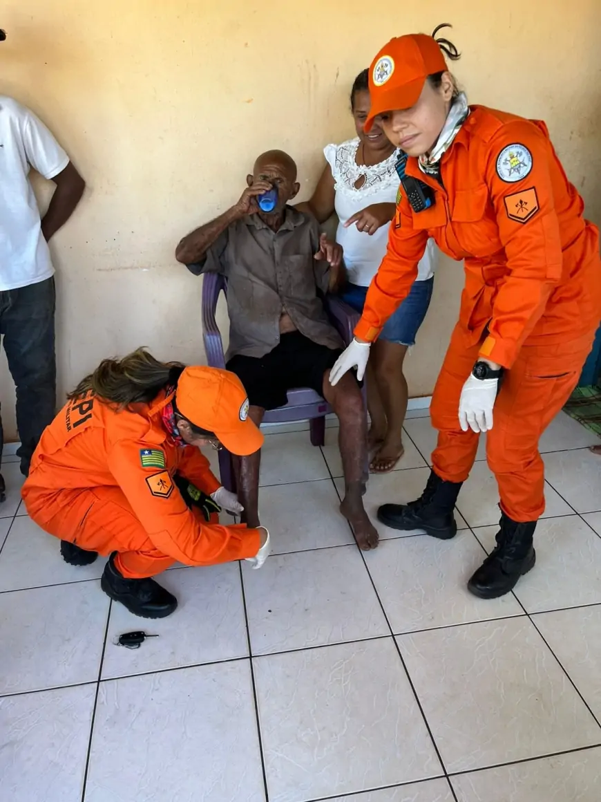 Corpo de Bombeiros encontra idoso que estava desaparecido há 6 dias na cidade de Inhuma-PI