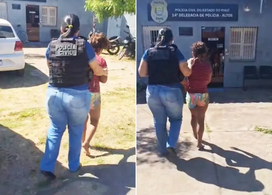Mulher é presa após incendiar casa do ex-companheiro duas vezes em Altos (PI)
