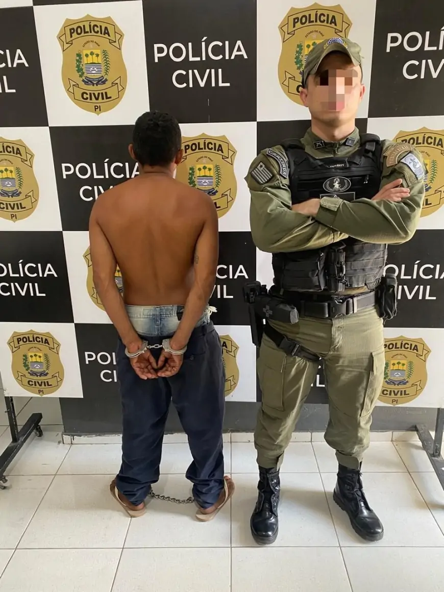 Homem com mandado em aberto por furto é preso durante patrulhamento em Luzilândia (PI)
