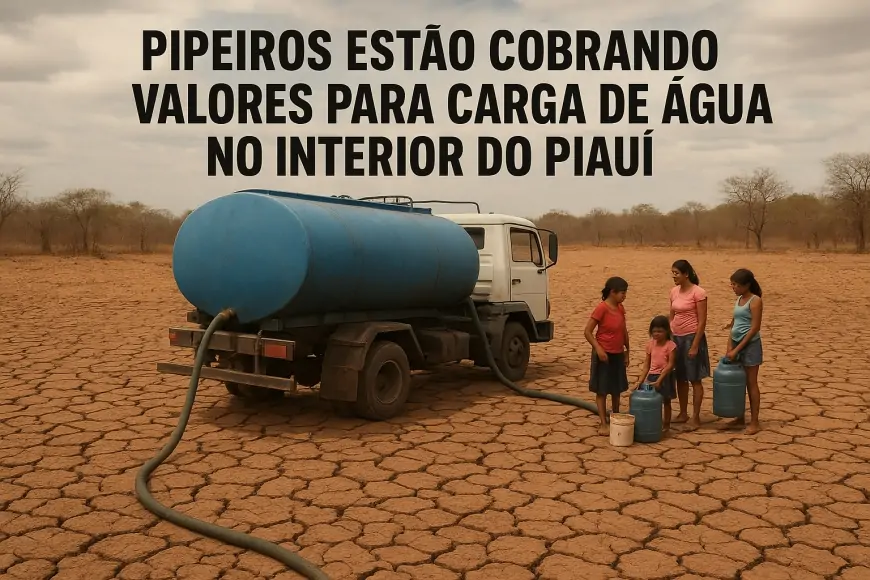 Pipeiros no Piaui estão cobrando até 300 reais por carga de água