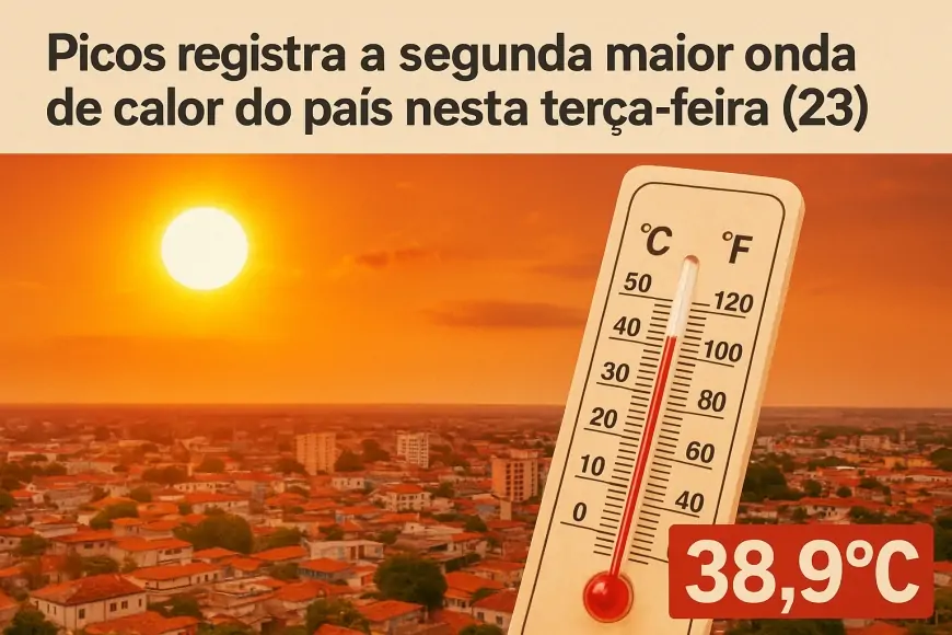 Picos registra 2° maior onda de calor do país na terça feira