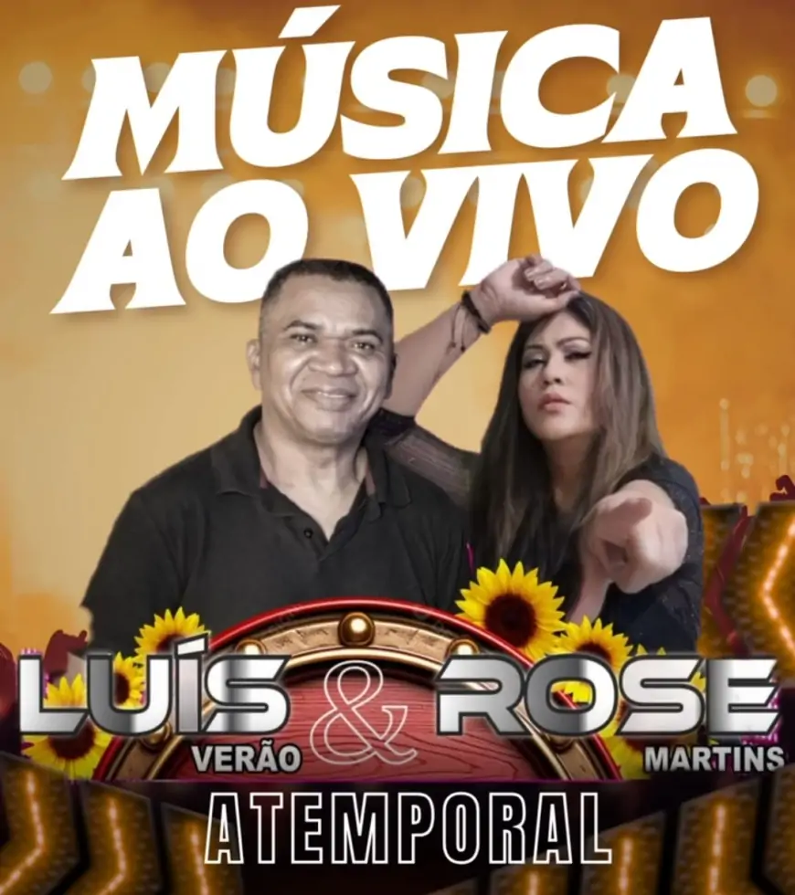Luis verão  e Rose Martins fazem show atemporal neste sábado 27 no Sertão a dentro em Picos