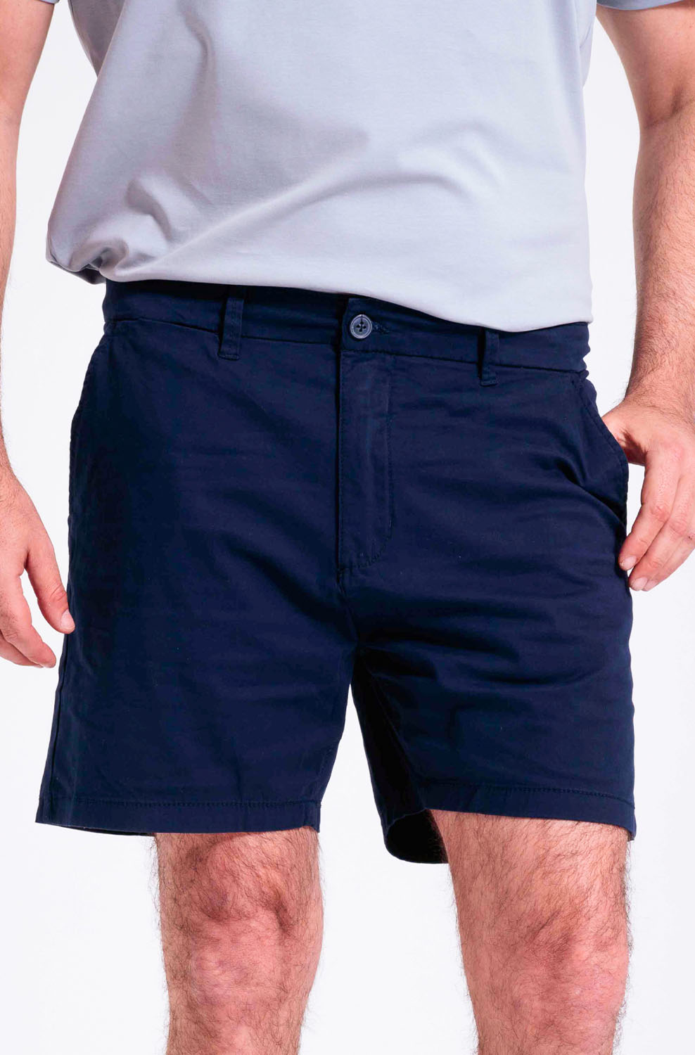 Shorts Chino Masculino Essence Algodão Premium com Elastano