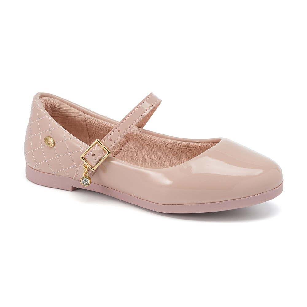 Sapatilha Infantil Feminina Lisa Klin Princesa Kids Verniz