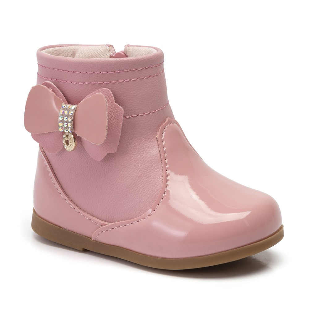 Bota Infantil Klin Laço Lateral Miss Baby