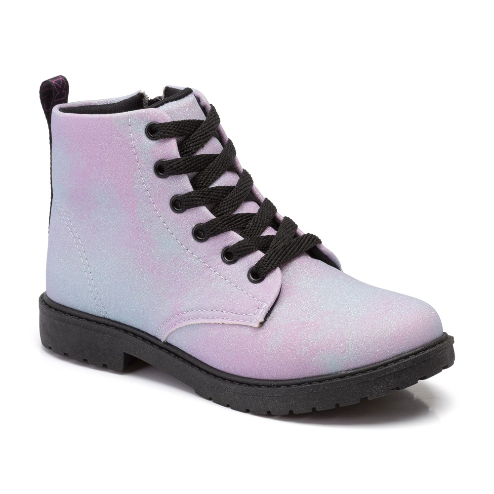 Bota Coturno Infantil Feminino Klin Rock Kids Com Pintura Furtacor