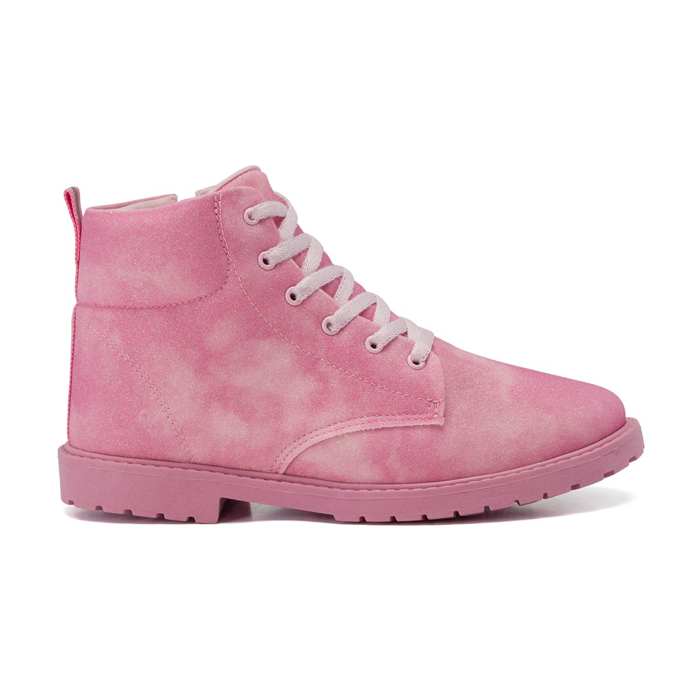 Bota Coturno Infantil Feminino Klin Rock Kids Com Pintura Furtacor Bota Coturno Infantil Feminino Klin Rock Kids Com Pintura Furtacor