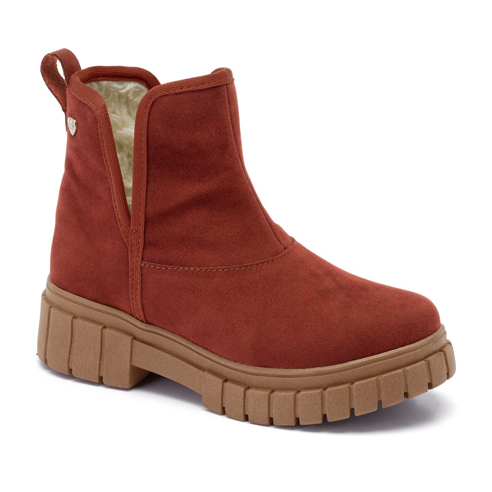 Bota Infantil Feminina Klin Rock Kids Com Pelinho Carneirinho