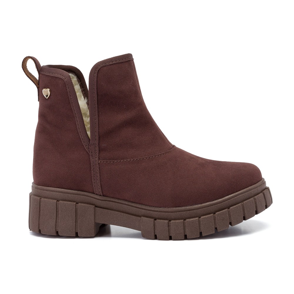 Bota Infantil Feminina Klin Rock Kids Com Pelinho Carneirinho
