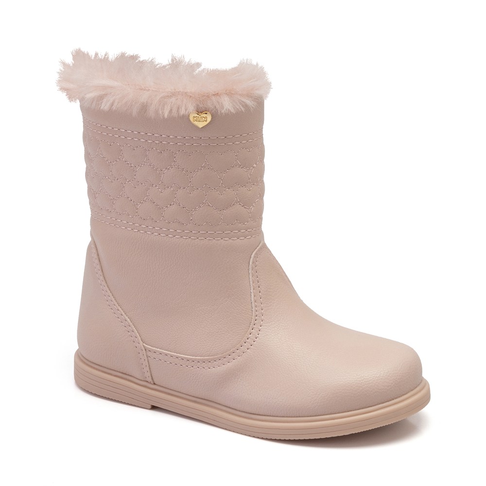 Bota Infantil Anatõmica Klin Miss Mini Pelinho Em Zíper