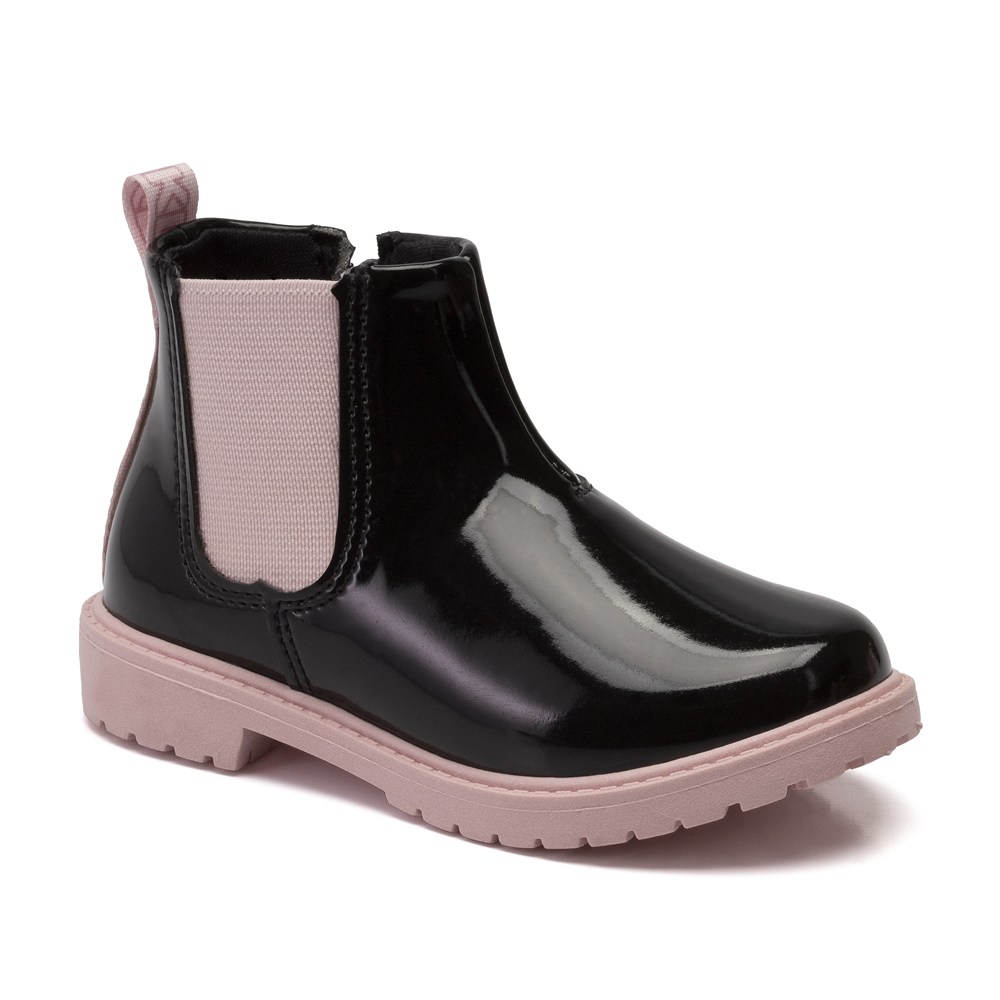 Bota Infantil Verniz Tipo Coturno Klin Rock Mini