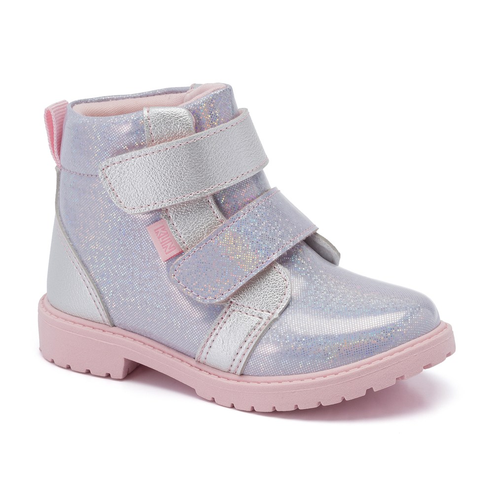 Bota Infantil Klin Rock Mini Fashion Em Fitas Aderentes