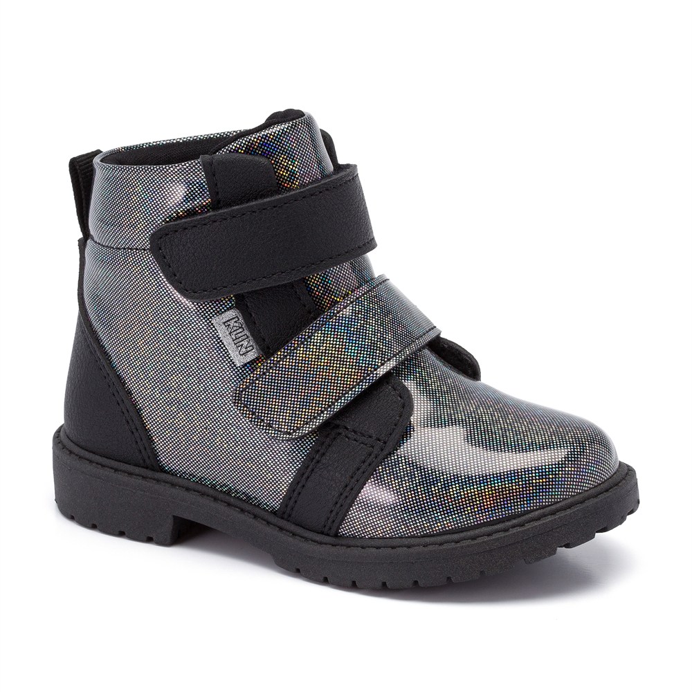 Bota Infantil Klin Rock Mini Fashion Em Fitas Aderentes
