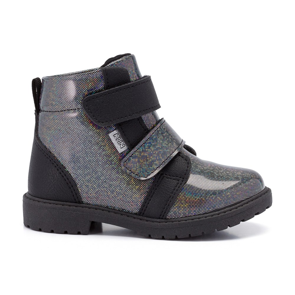 Bota Infantil Klin Rock Mini Fashion Em Fitas Aderentes Bota Infantil Klin Rock Mini Fashion Em Fitas Aderentes