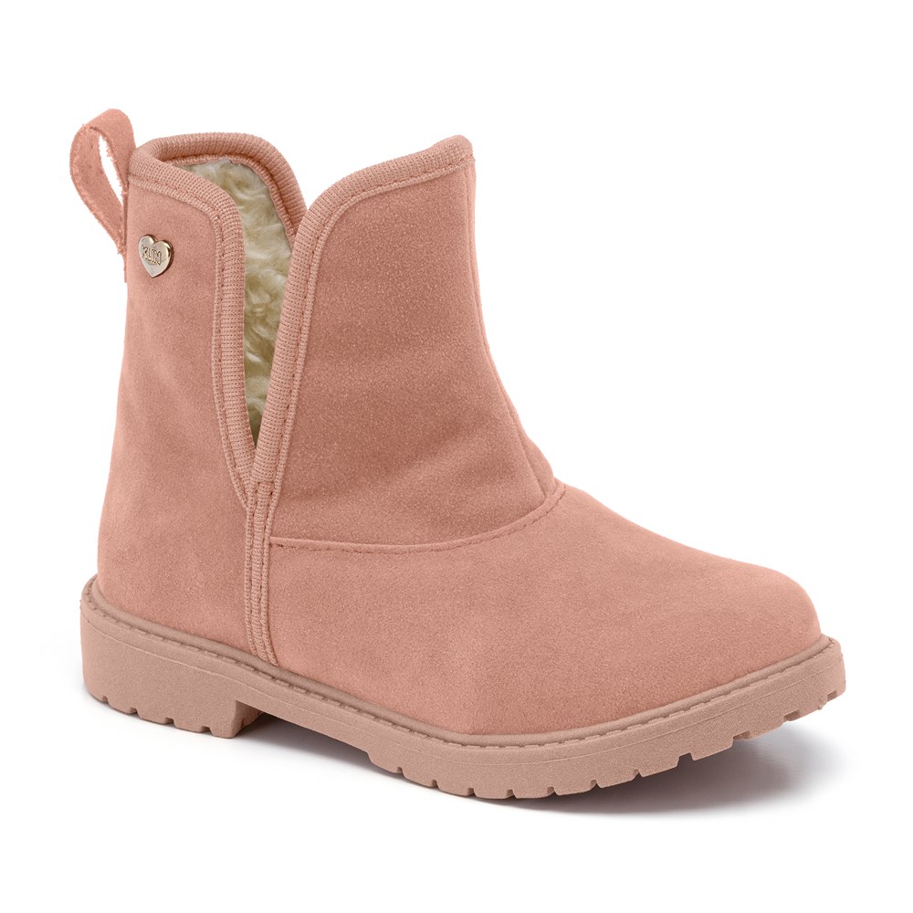 Bota Infantil Feminina Klin Rock Mini Com Pelinho