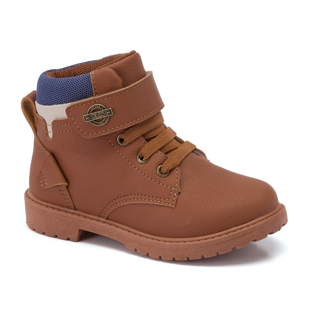 Bota Infantil Klin Rock Mini Em Fita Aderente E Elástico