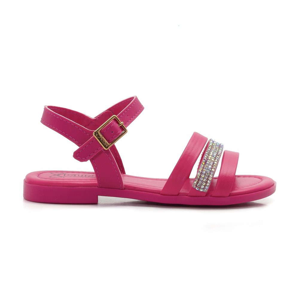 Sandália Infantil Feminina Klin Suami Mini Com Tiara De Strass Sandália Infantil Feminina Klin Suami Mini Com Tiara De Strass