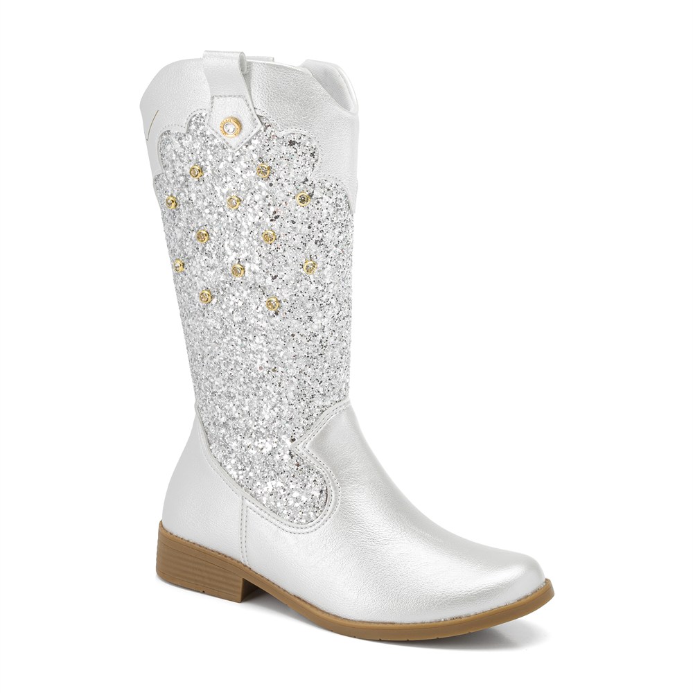 Bota Infantil Feminina Western Klin Atena Com Glitter E Brilho Por Eduardo Amarante