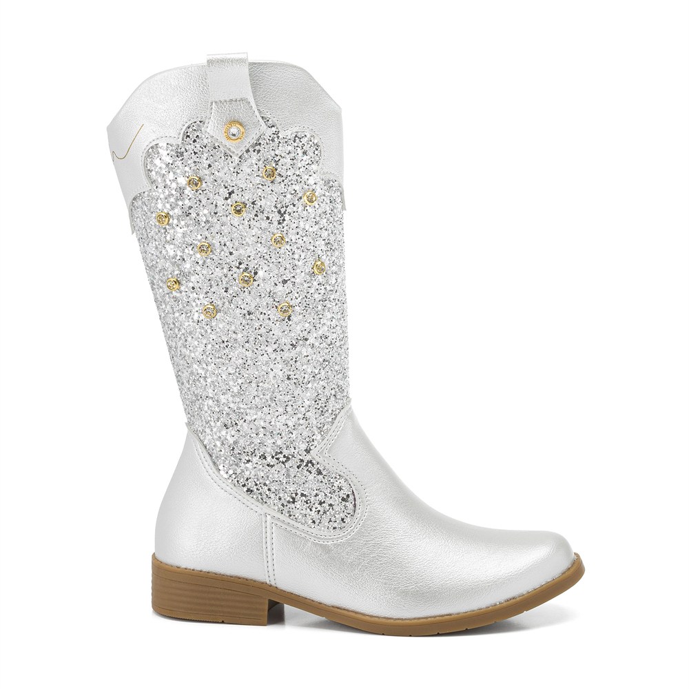 Bota Infantil Feminina Western Klin Atena Com Glitter E Brilho Por Eduardo Amarante