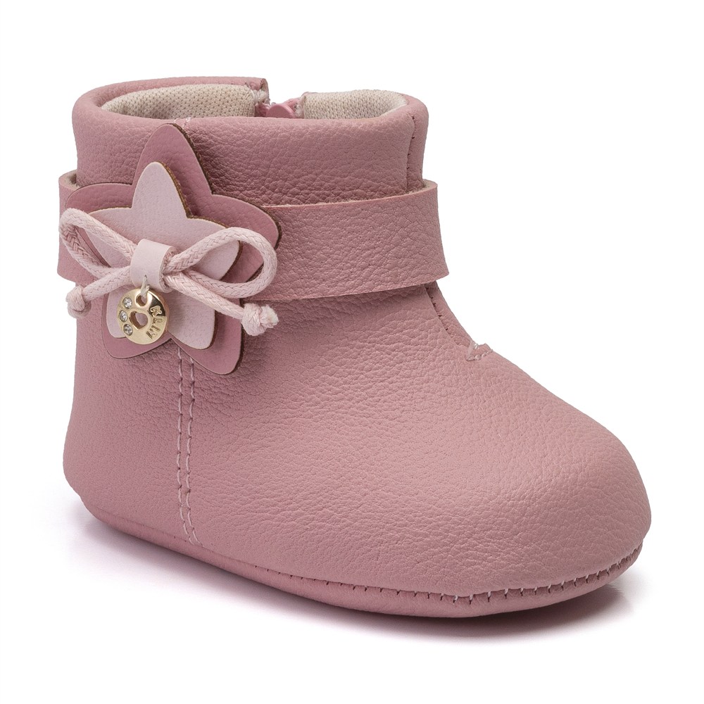 Bota Infantil Para Meninas Klin Baunilha Recém Nascido