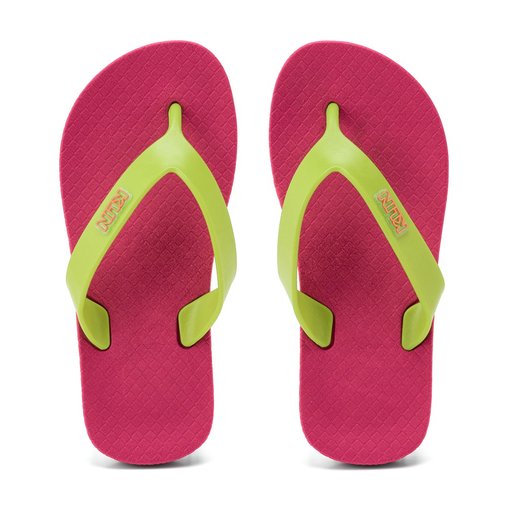 Chinelo De Dedo Infantil Klin Bicolor Acqua Kids