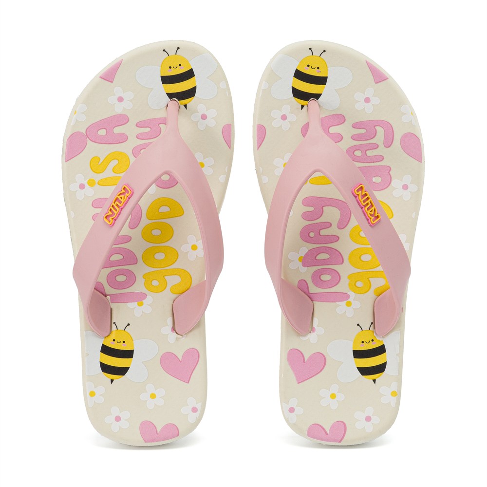 Chinelo De Dedo Infantil Klin Bicolor Acqua Kids