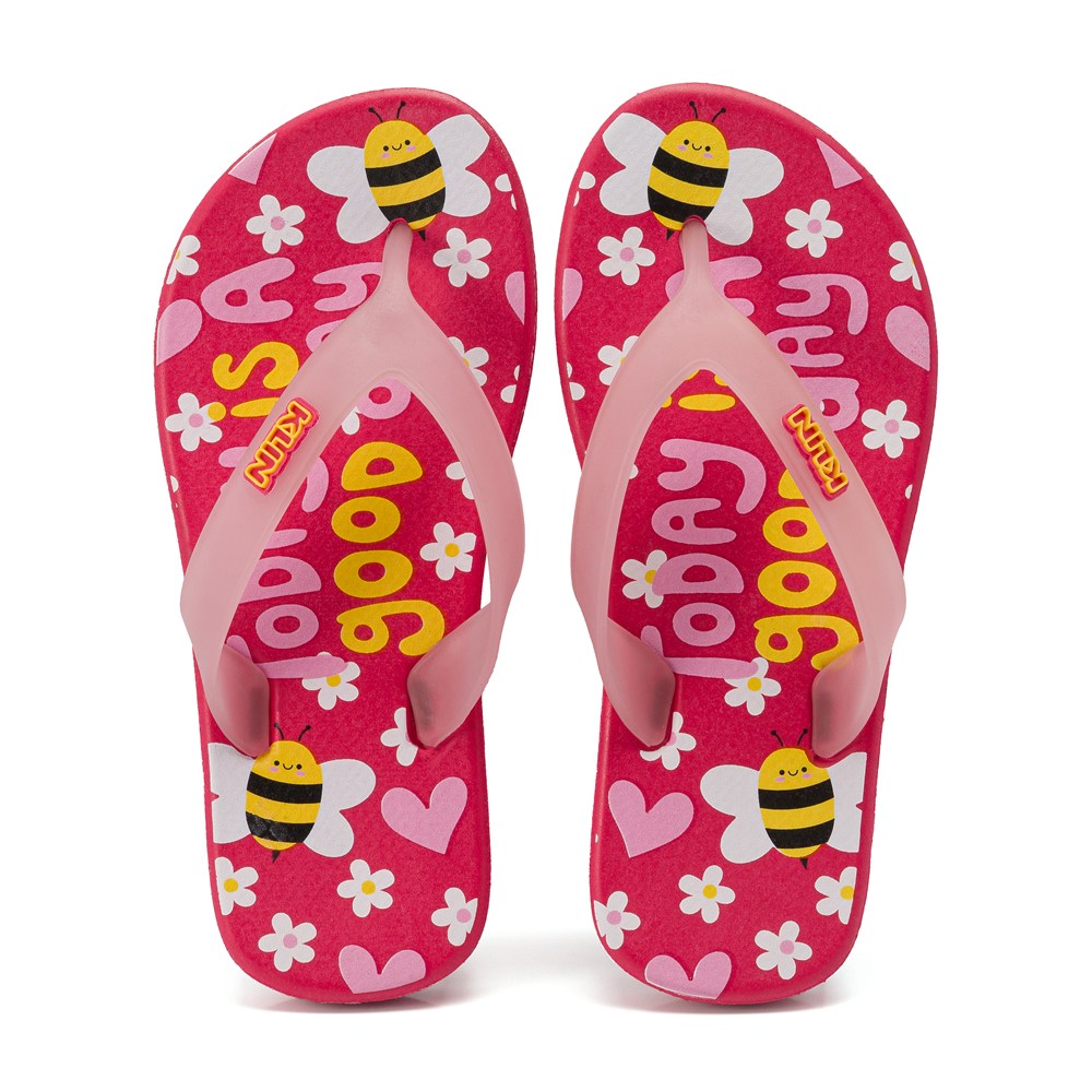 Chinelo De Dedo Infantil Klin Bicolor Acqua Kids