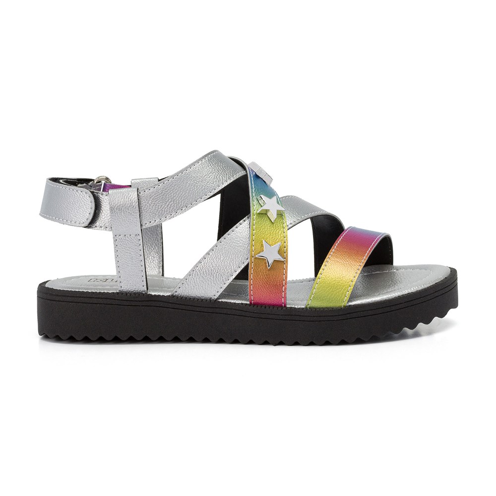 Sandália Infantil Feminina Klin Plataforma Baixa Lola Metalizada Sandália Infantil Feminina Klin Plataforma Baixa Lola Metalizada