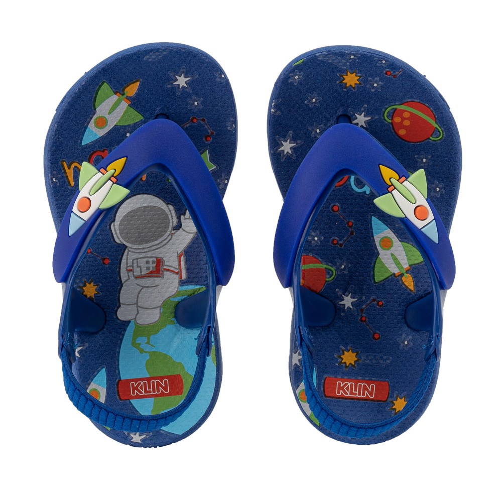 Chinelo Antiderrapante Infantil Klin Acqua Print