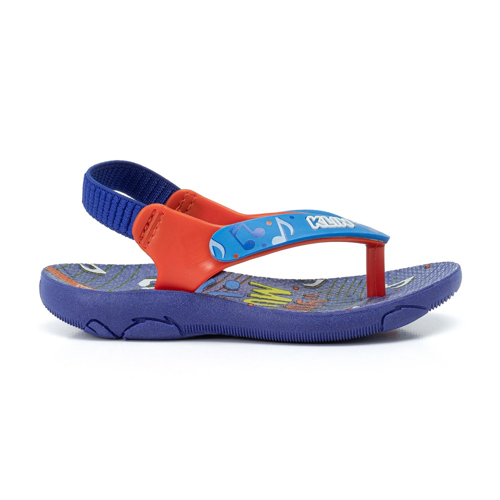 Chinelo Infantil Para Menino Acqua Print Com Personagem Klin