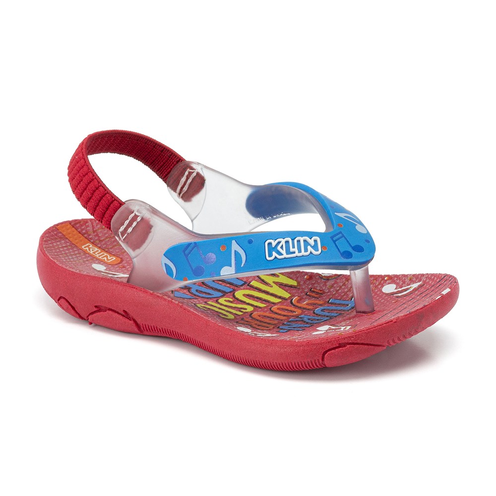 Chinelo Infantil Para Menino Acqua Print Com Personagem Klin