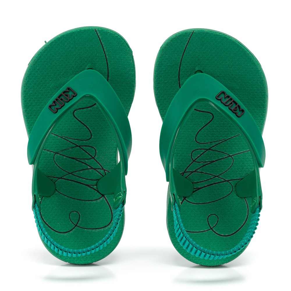 Chinelo Infantil Klin Acqua Print Com Elástico Por Eduardo Amarante