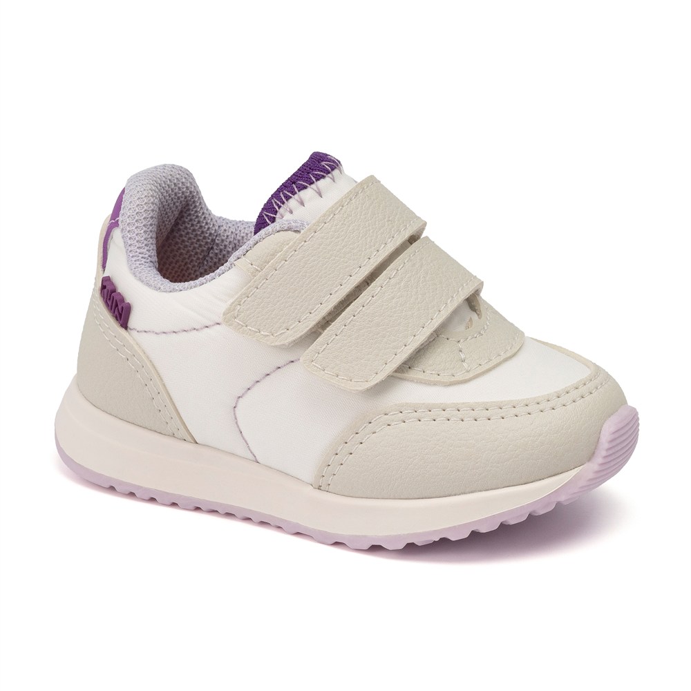 Tênis Para Bebê Casual Klin Walk Baby Com Calce Fácil Colorido
