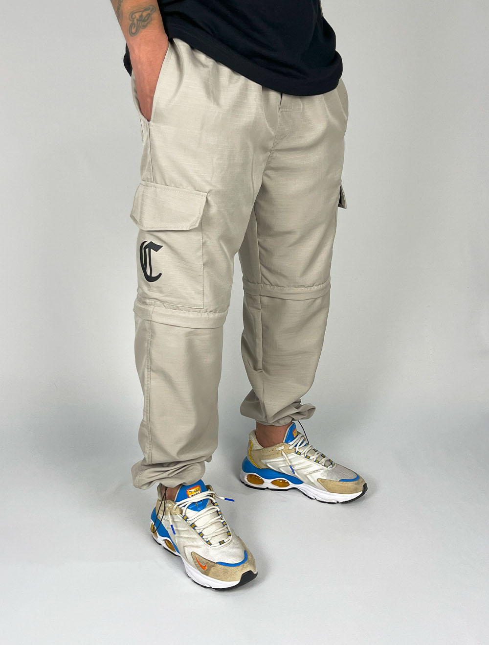 Calça Masculina CalÃ§a Vira Bermuda Calça Tactel Compton Cargo