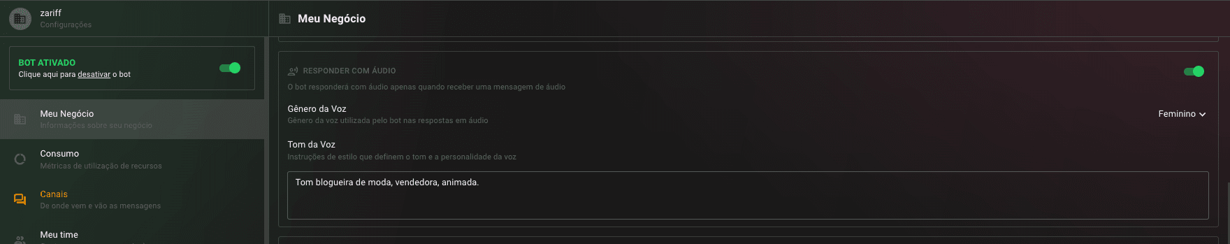 Voice reply