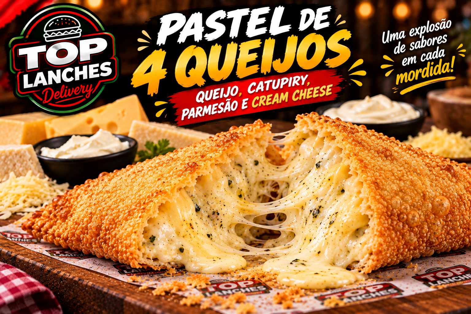 Pastel de 4 Queijos