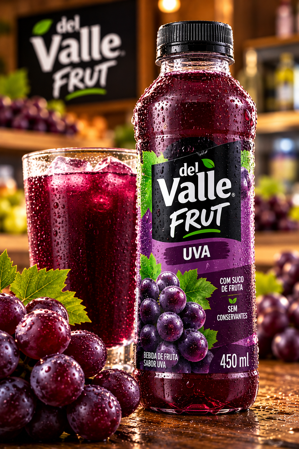 Suco Dell Valle Frut Uva 450ml