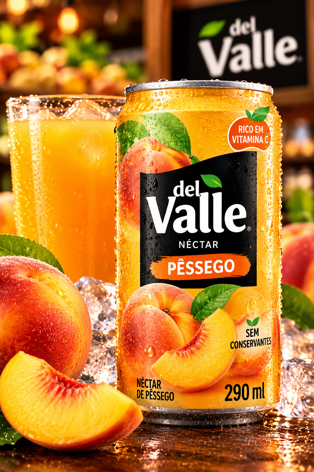 Suco Del Valle Nectar Pêssego Lata 290ml