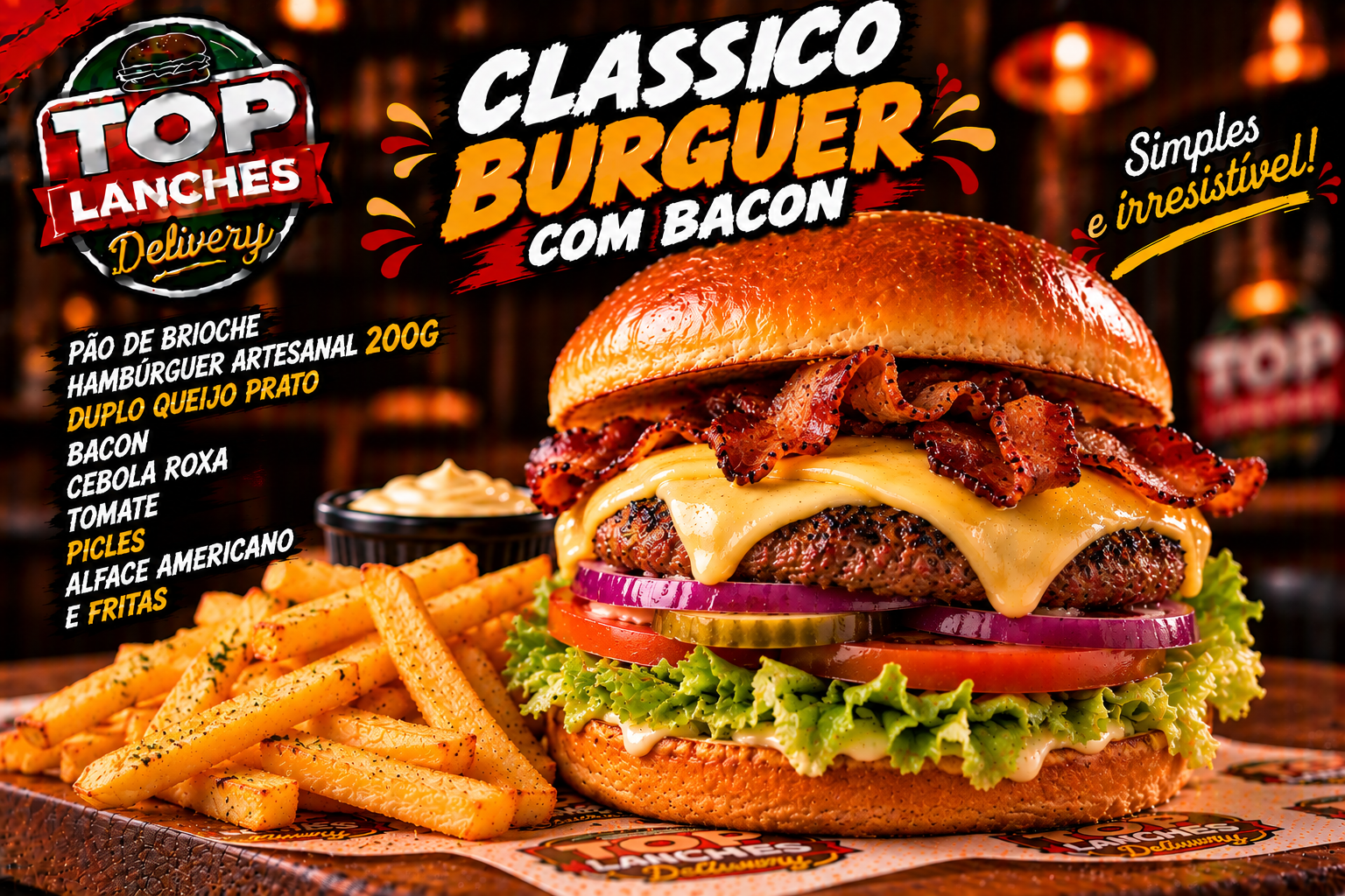 Classico Burguer com Bacon