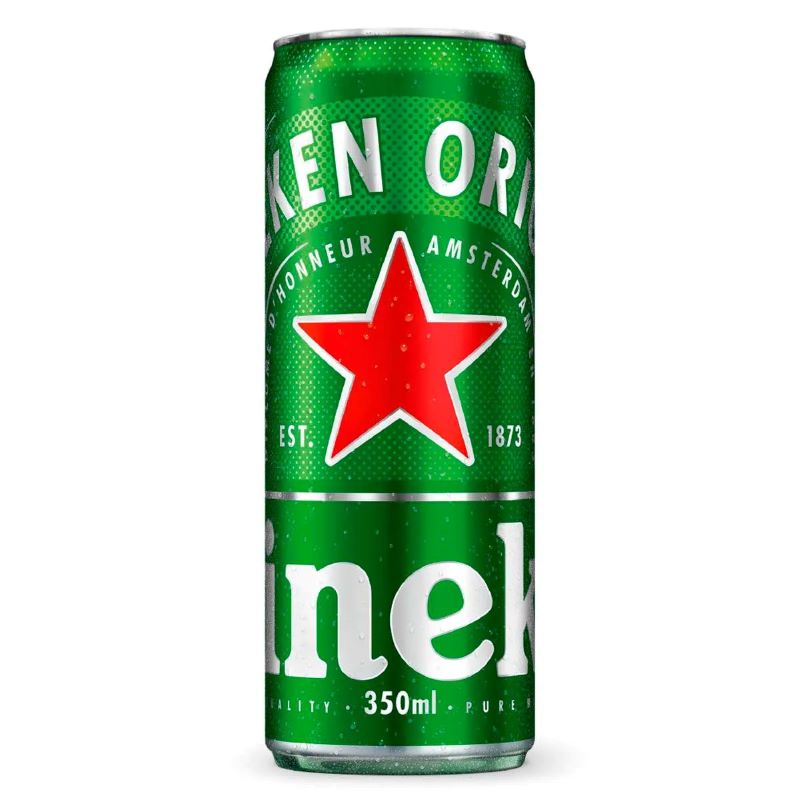 cerveja Heineken Puro Malte Lager Gelada Lata 350ml