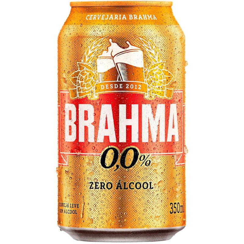 Cerveja Brahma Chopp Zero Álcool Lata 350ml