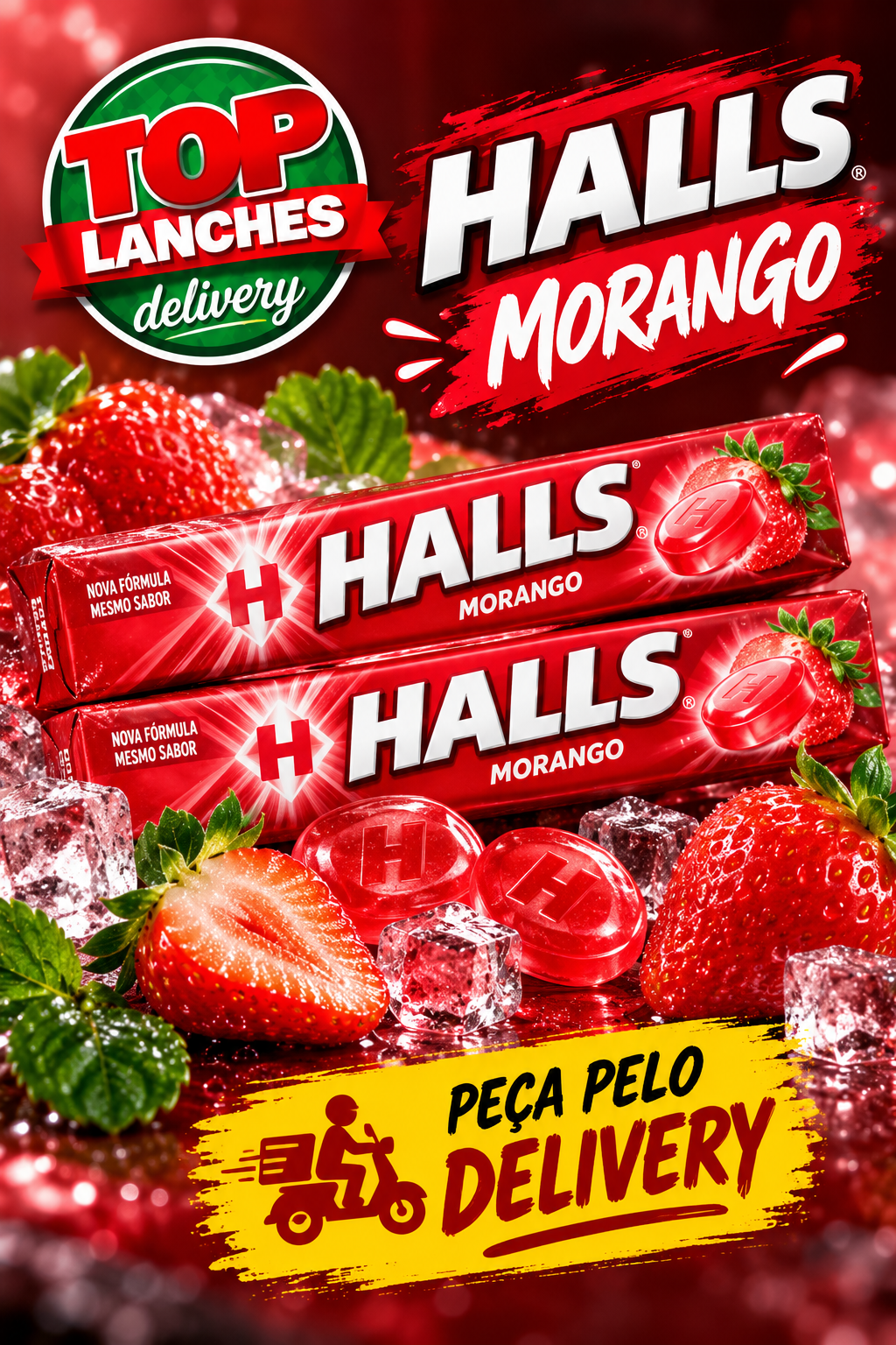 Halls Morango