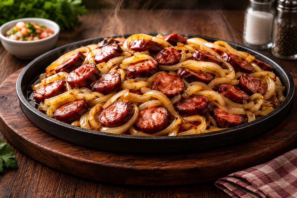 Porção de Calabresa Acebolada 600g