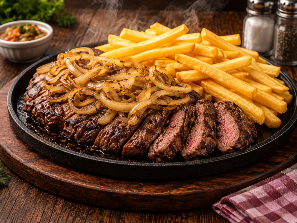Porção de Filé de Carne Acebolada 600g