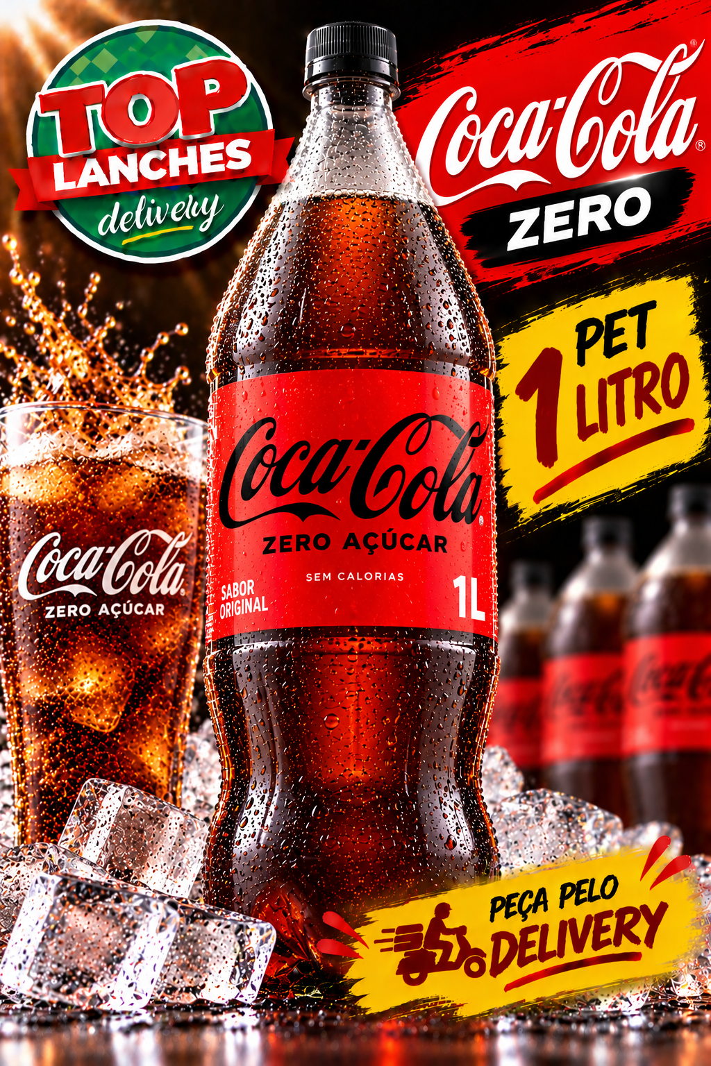 Coca Cola Pet Zero 1L