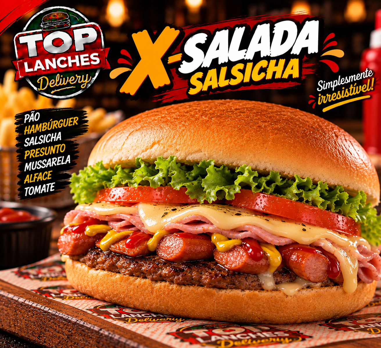 X-Salada Salsicha