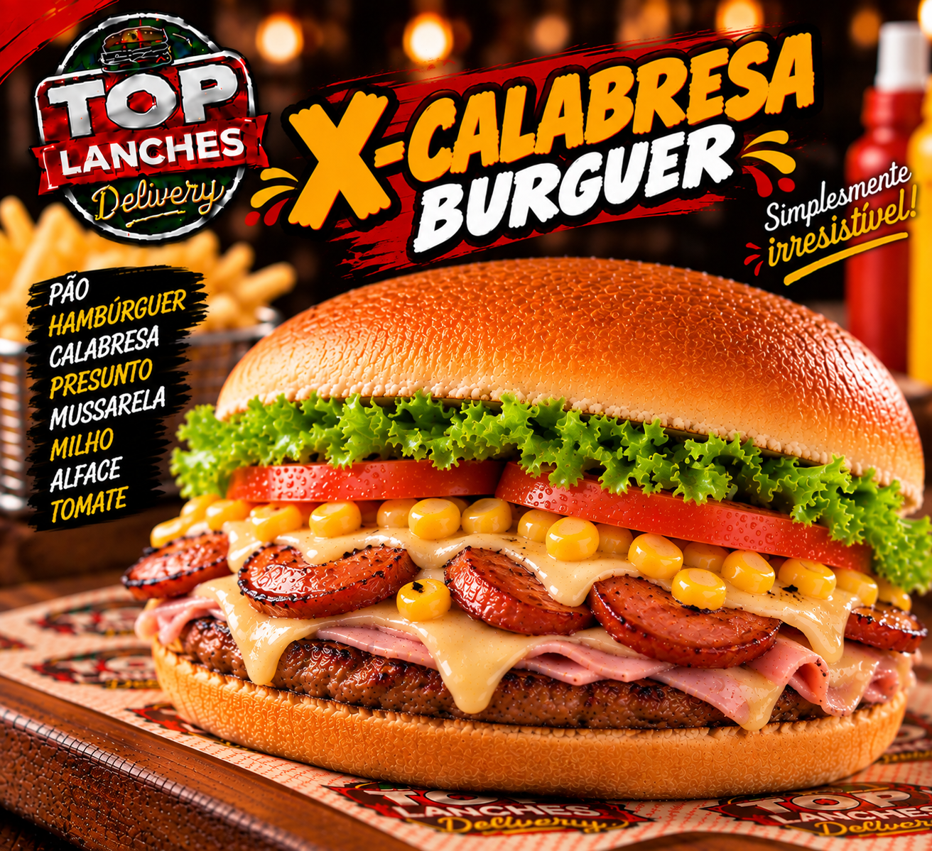 X-Calabresa Burguer